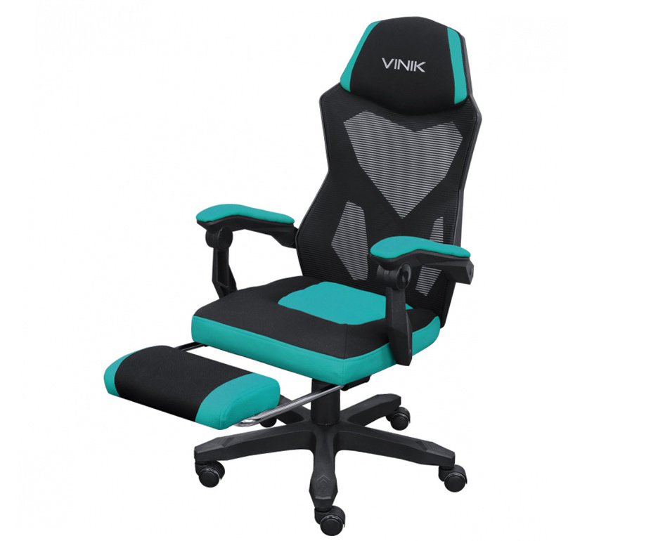 Cadeira Gamer Vinik Rocket Preta com Verde - CGR10PVD