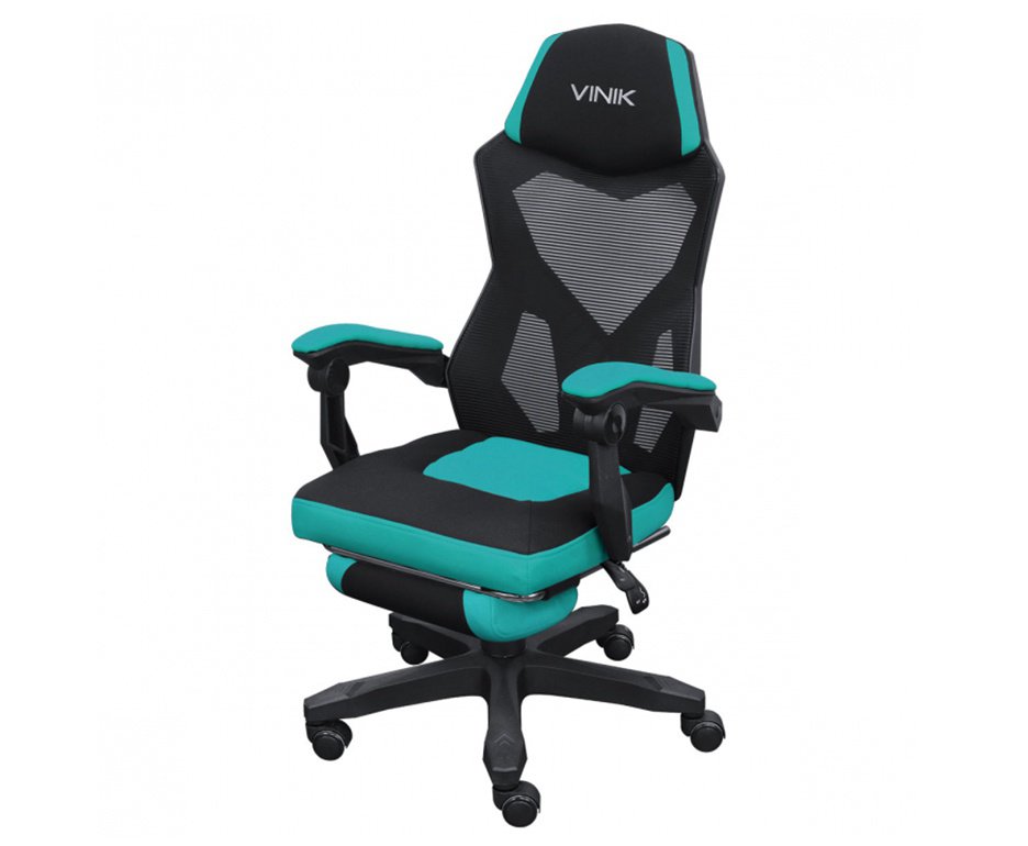 Cadeira Gamer Vinik Rocket Preta com Verde - CGR10PVD