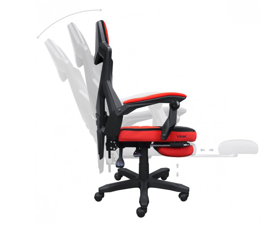 Cadeira Gamer Vinik Rocket Preta com Vermelho - CGR10PVM