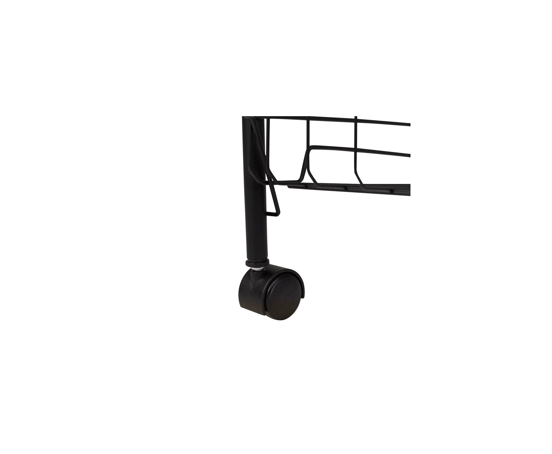 Fruteira Mor 3 Andares Preta c/ Rodas