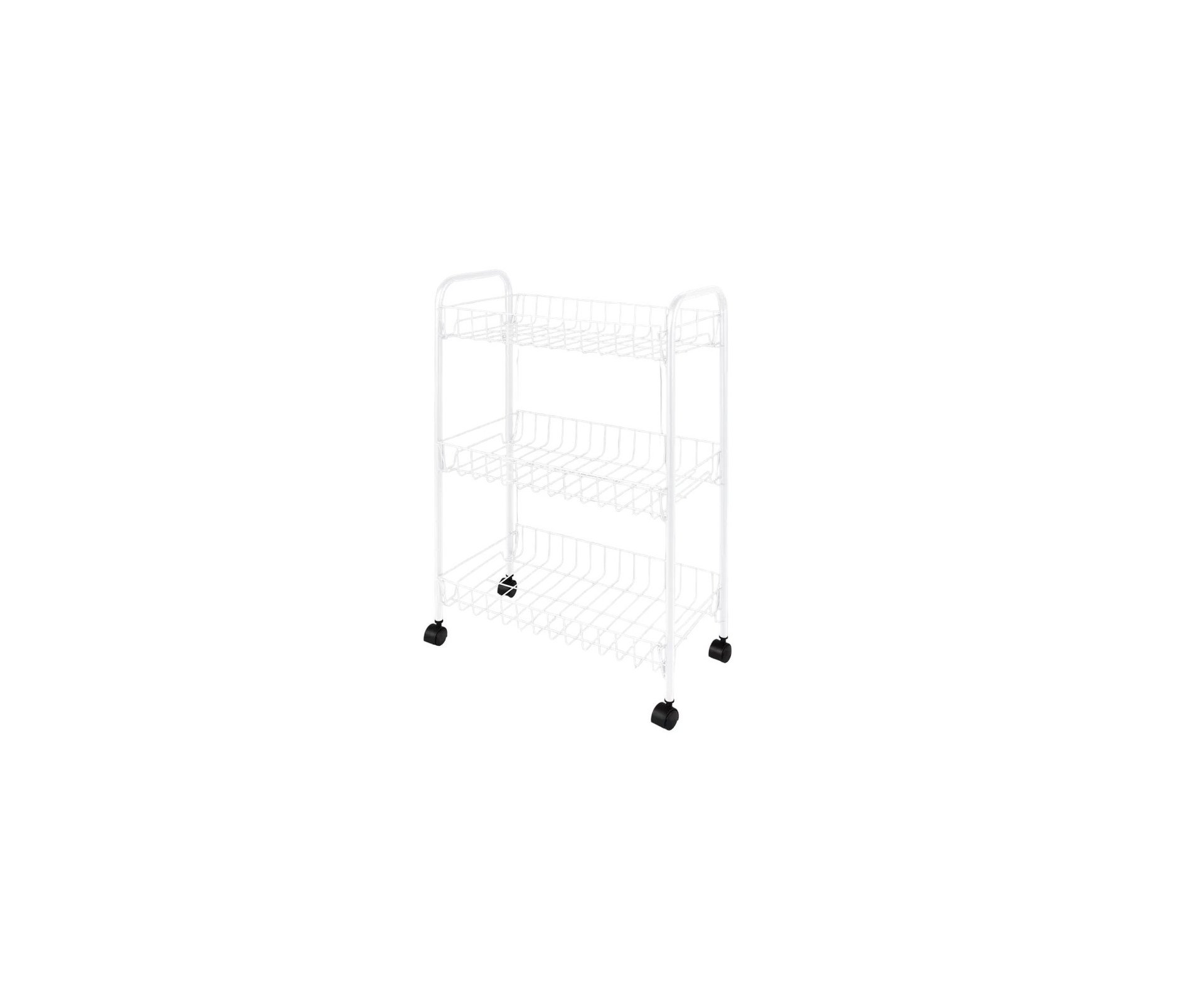 Fruteira 3 Andares Branca c/ Rodas - Mor