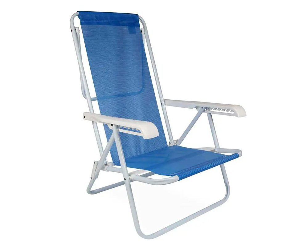 Cadeira De Praia Piscina Mor Reclinável 8 Posições Sannet