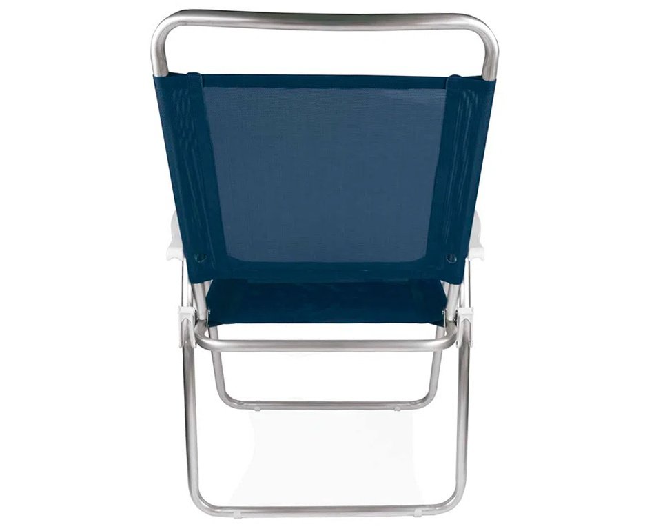 Cadeira Master Plus Fashion Mor Alumínio Azul
