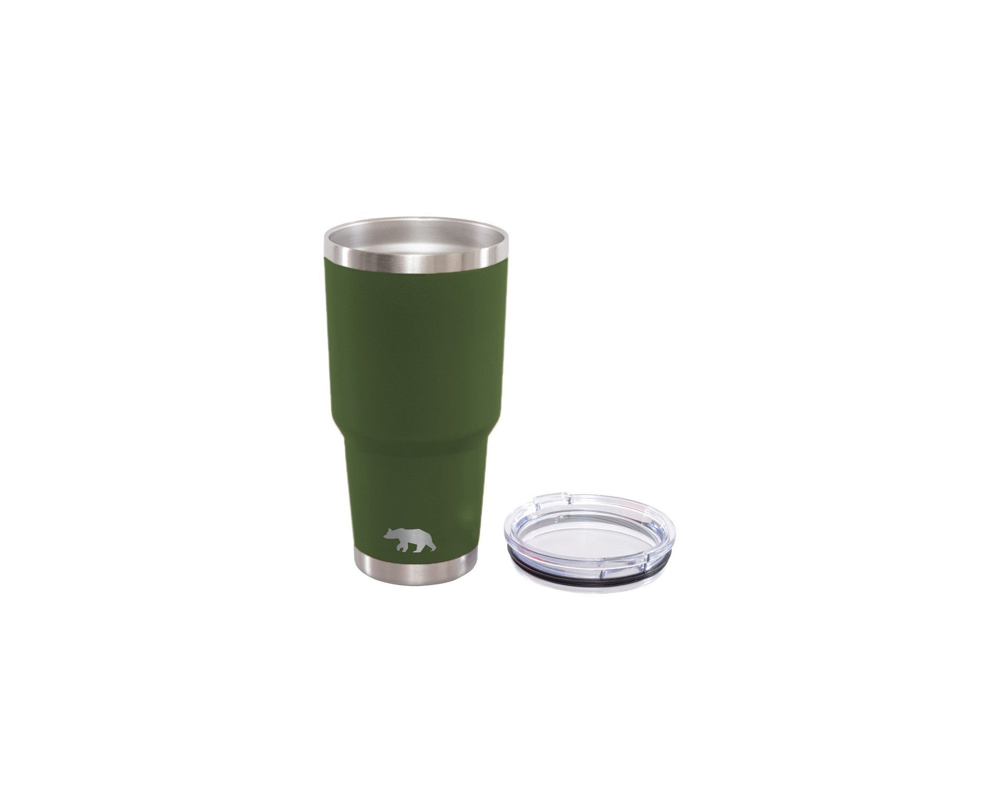 Copo Termico Tumbler 887ml QGK Verde Militar Com Tampa