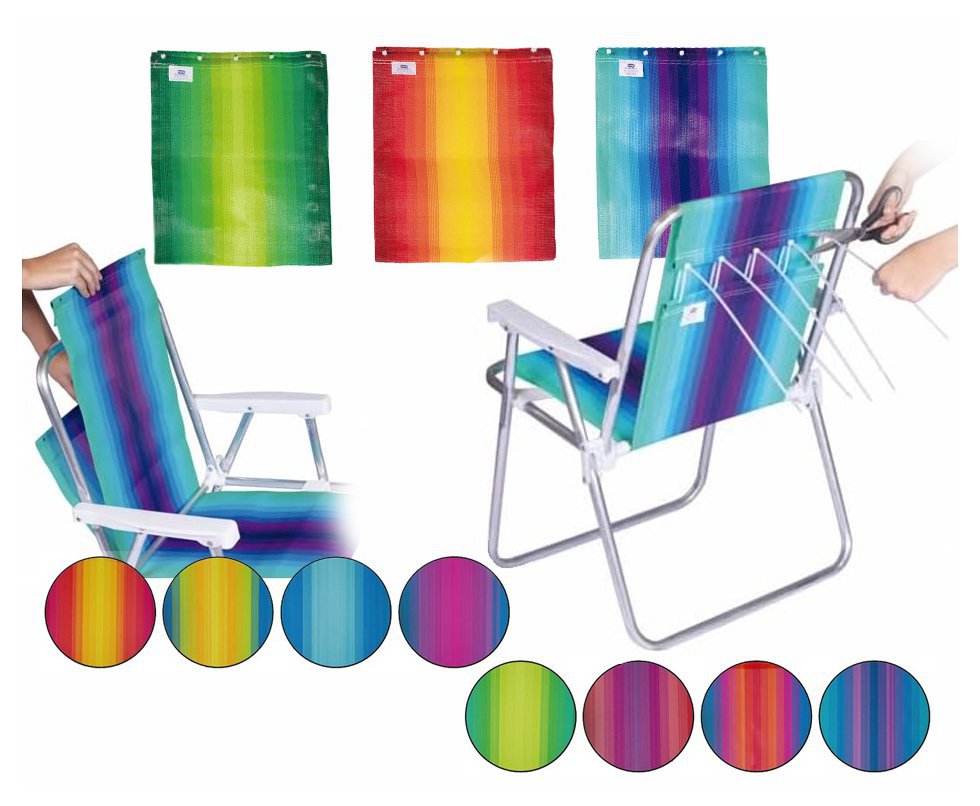 Tela de Reposição Para Cadeira de praia Alta Mor - 1,62m x 33,5cm