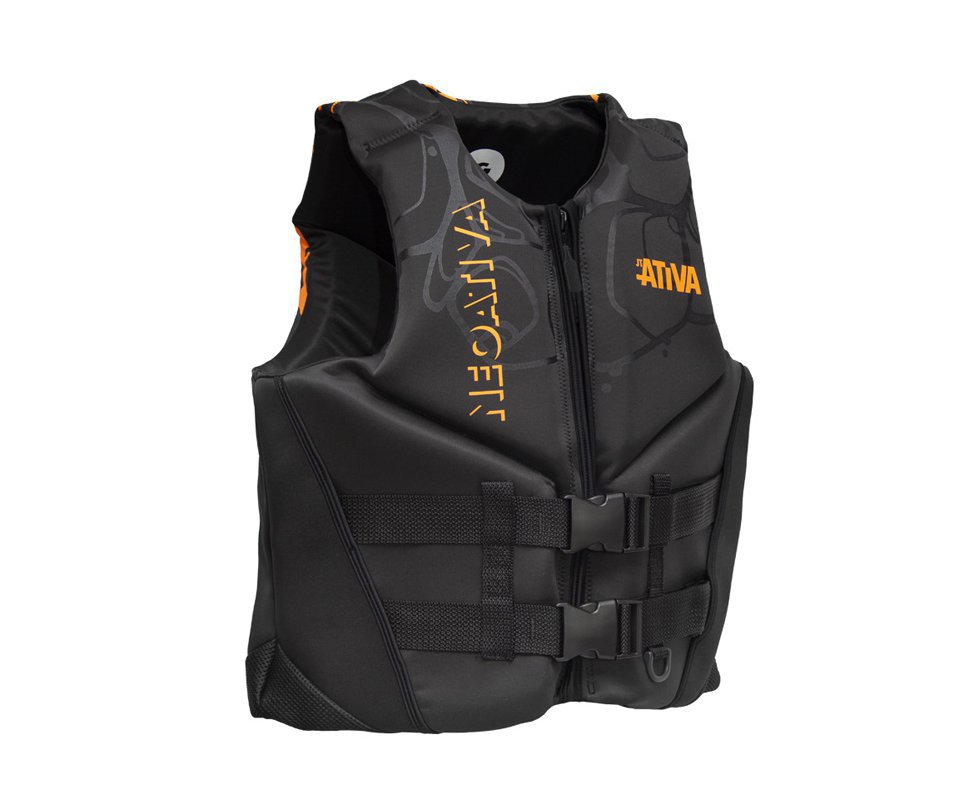 Colete Náutico Salva Vidas Homologado Ativa Neoativa Aqua Laranja