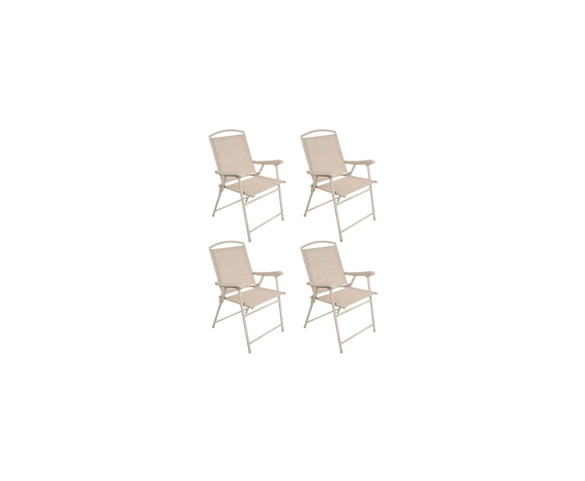 Conjunto Jardim Malibu Bege Com 1 Mesa 4 Cadeiras 1 Guarda-Sol Articulável Ref: 009008 - Mor