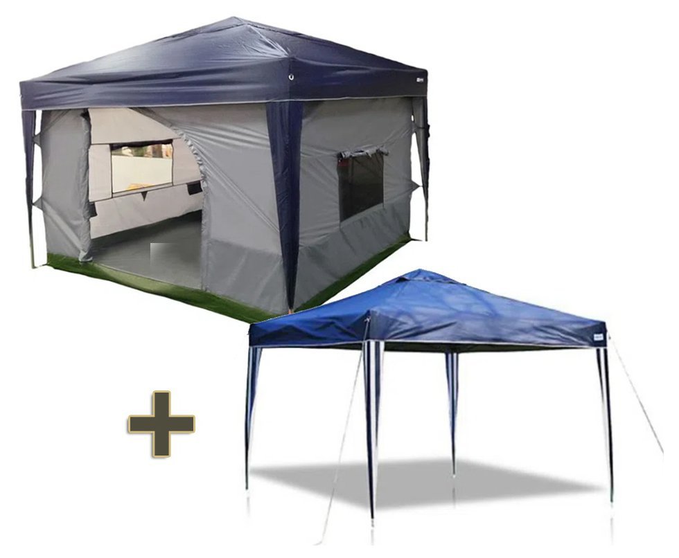 Barraca Nautika Transform 5/6 Pessoas + Gazebo Sanfonado X-Flex Oxford - MOR