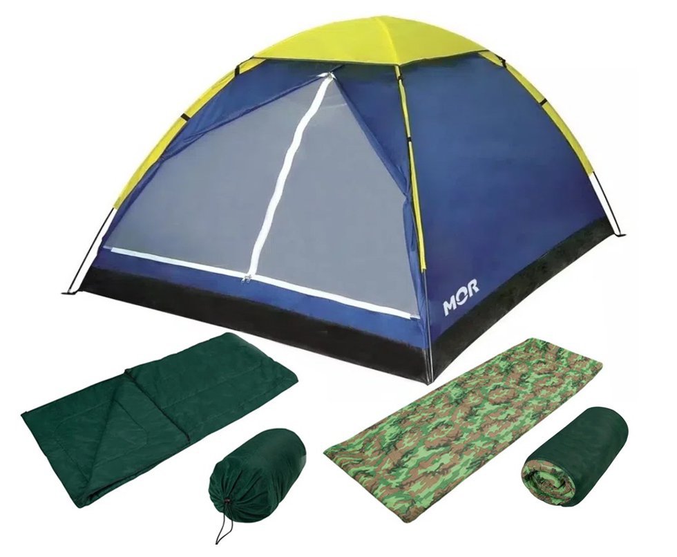 Barraca Iglu 3 Pessoas - Mor + Saco de Dormir + Colchonete