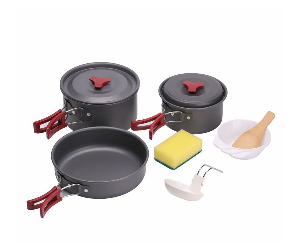 Conjunto de Panelas Camp 3 com 9 Peças NTK