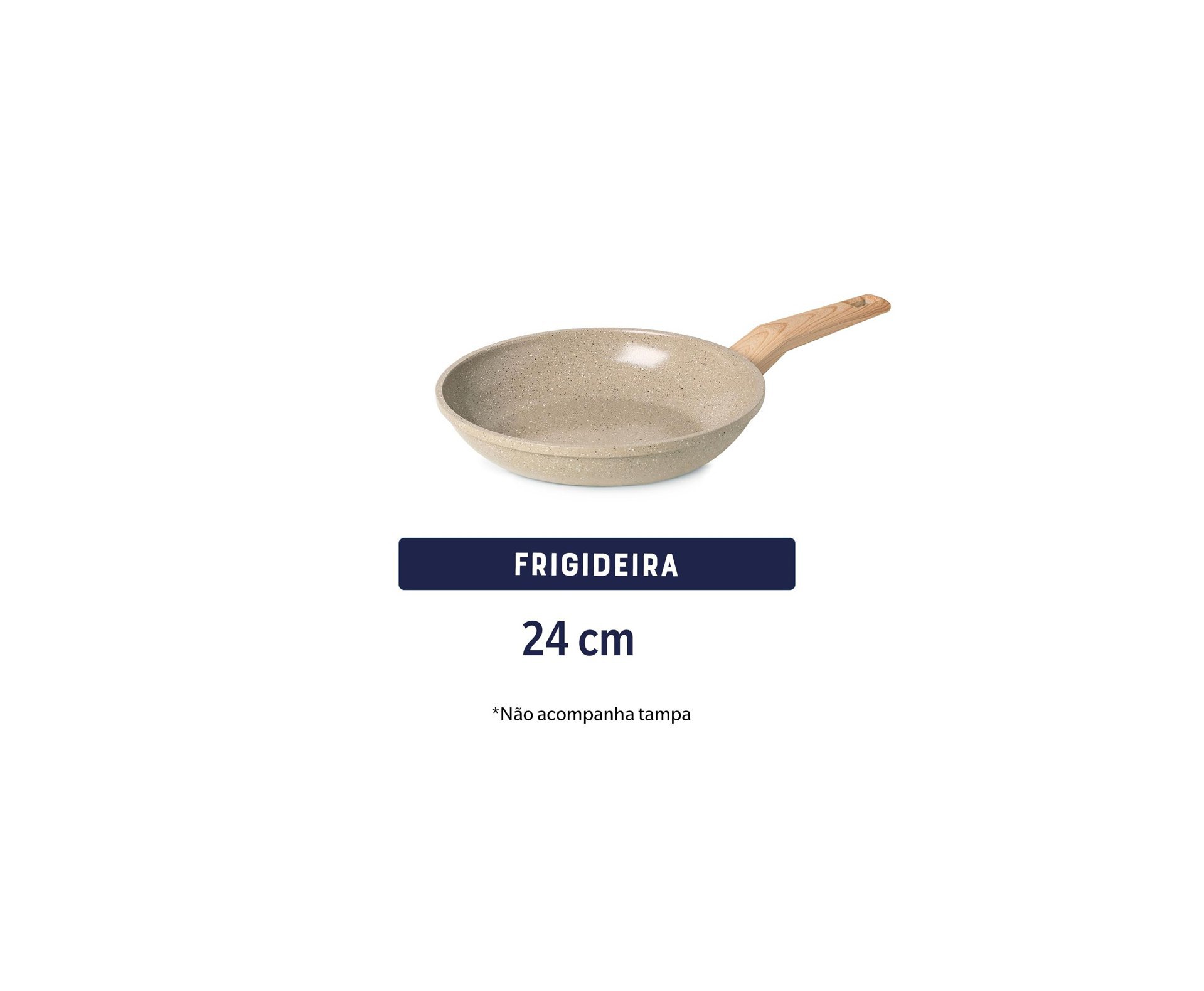 Frigideira Cerâmica 24cm Marble Edition Cinza Dust Oster