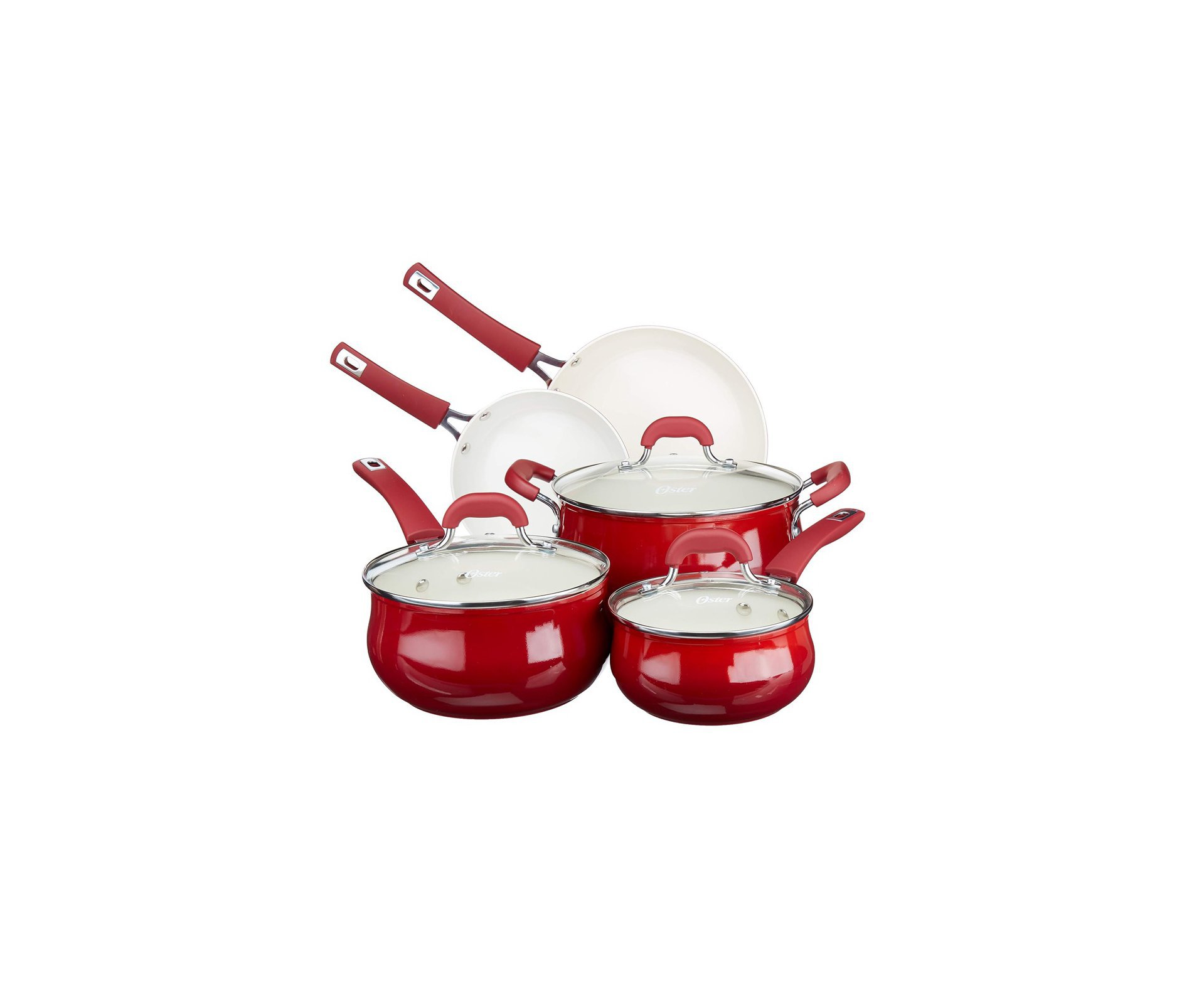 Conjunto de Panelas Indução Oster Corbett 5 Pçs Red Velvet