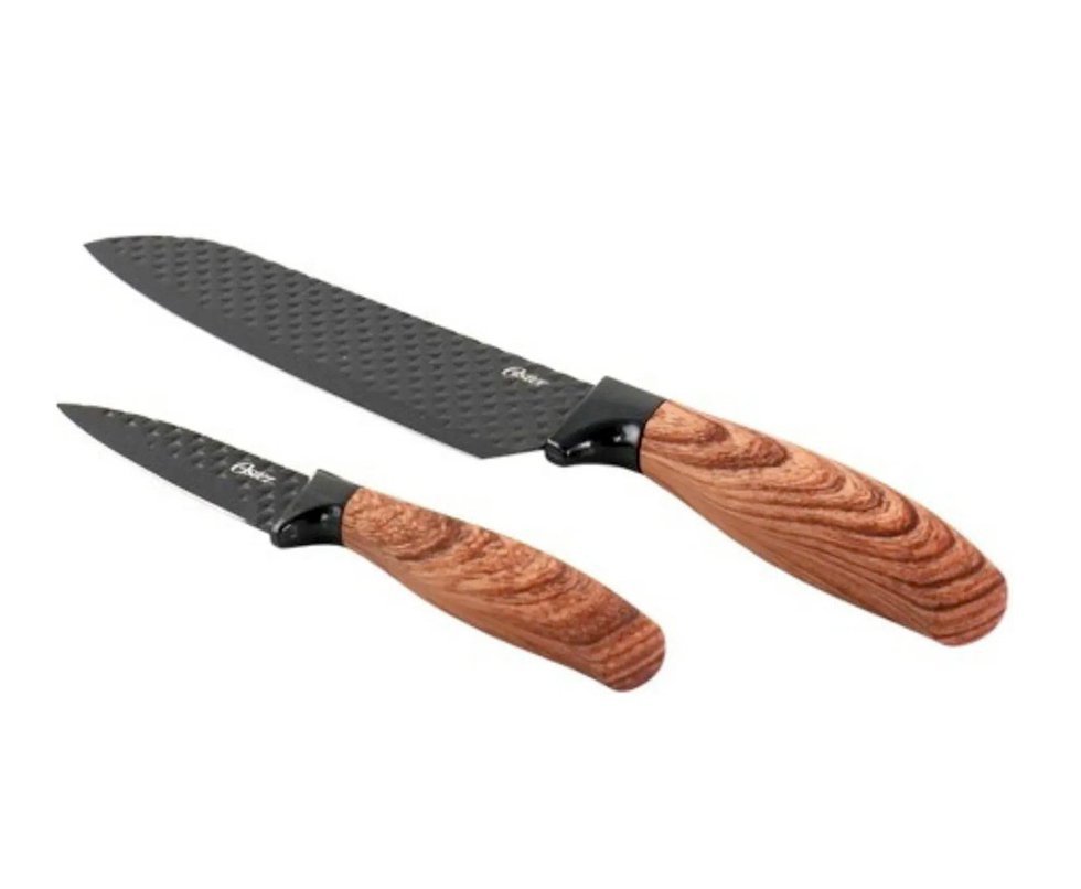 Jogo de Facas 2 Peças Aço Inox Lâmina Preta Gunderson Oster