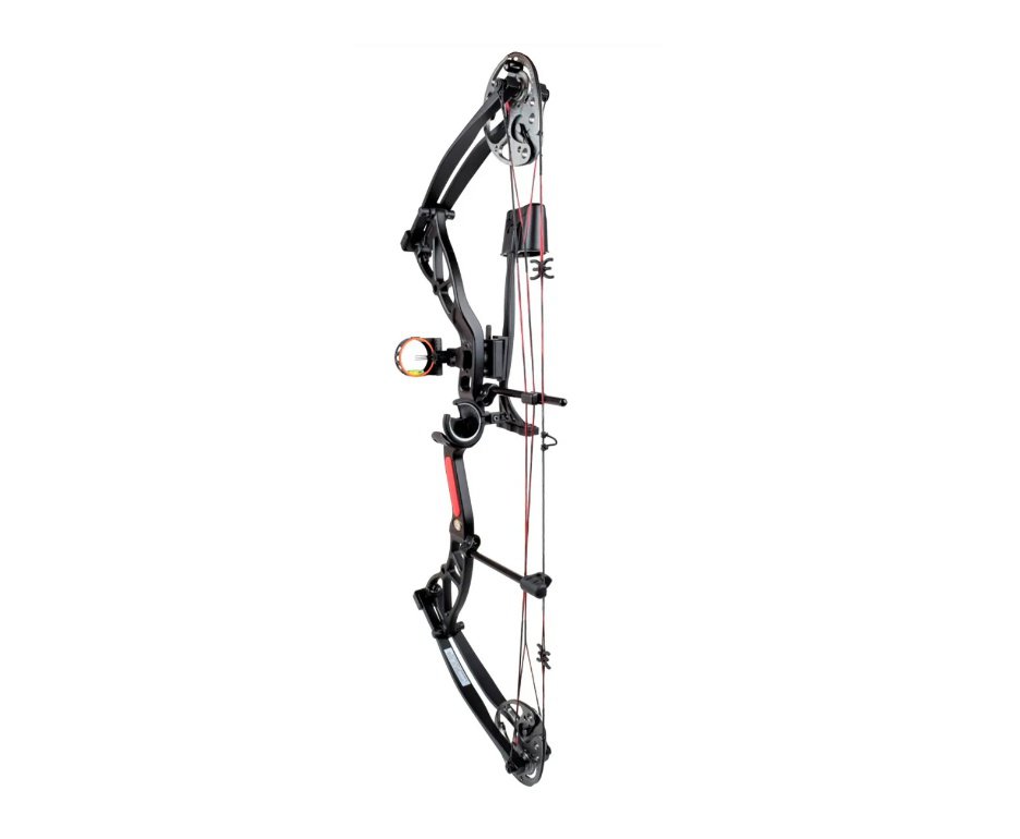 Arco Composto Exterminator Preto / Vermelho C/Acessorios 15 - 70 Lb Ek Archery