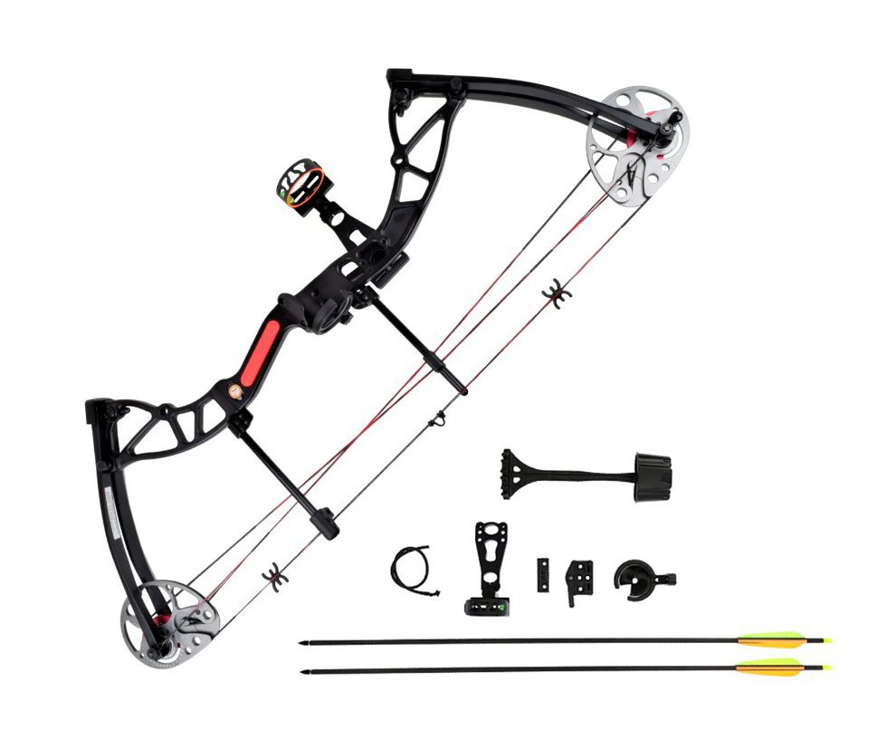 Arco Composto Profissional 15 - 70Lbs Exterminator Deluxe KIT - Ek Archery