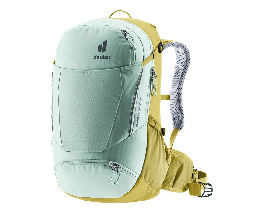 Mochila Bike Transalpine SL 28 Litros Verde/Cinza - Deuter