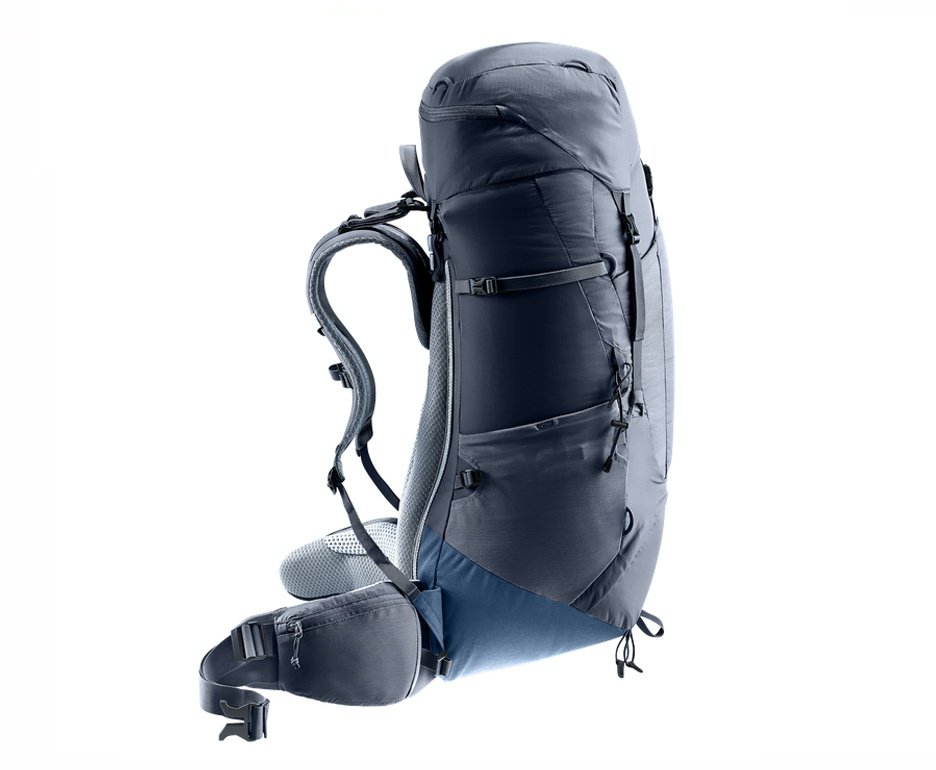 Mochila Aircontact Lite 50+10 litros Preto/Azul -  Deuter