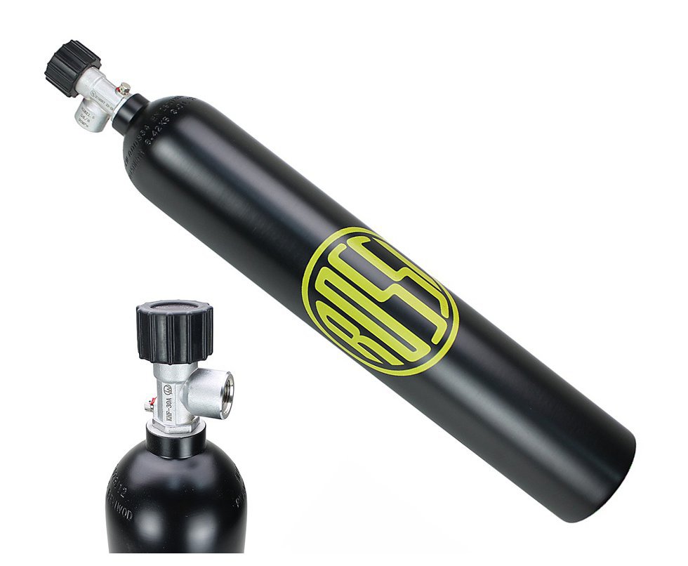 Cilindro Scuba 3L PCP 300 BAR Alumínio com valvula - Rossi