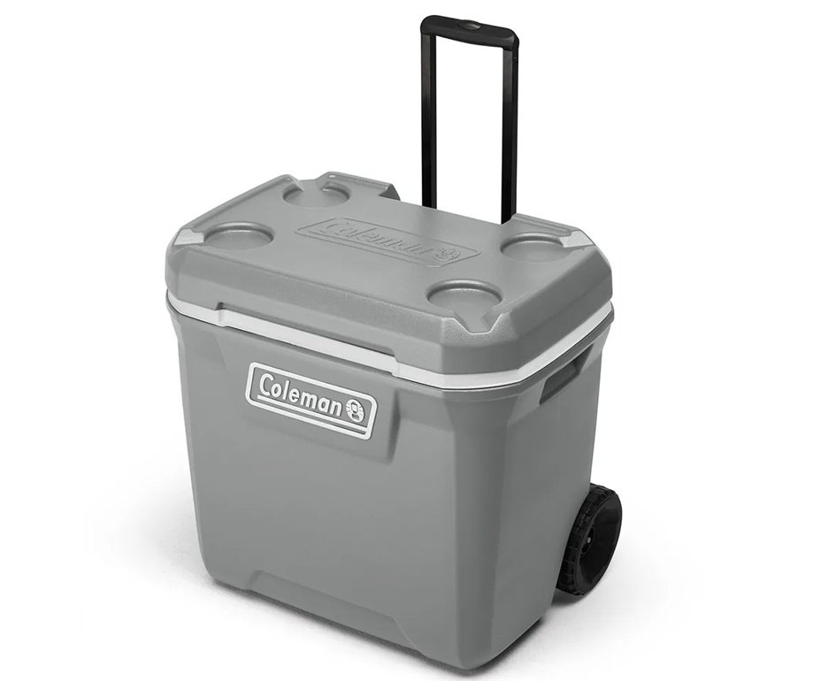 Caixa Térmica 316 Séries com Rodas 65 QT 61,5L Silver Ash USA - Coleman