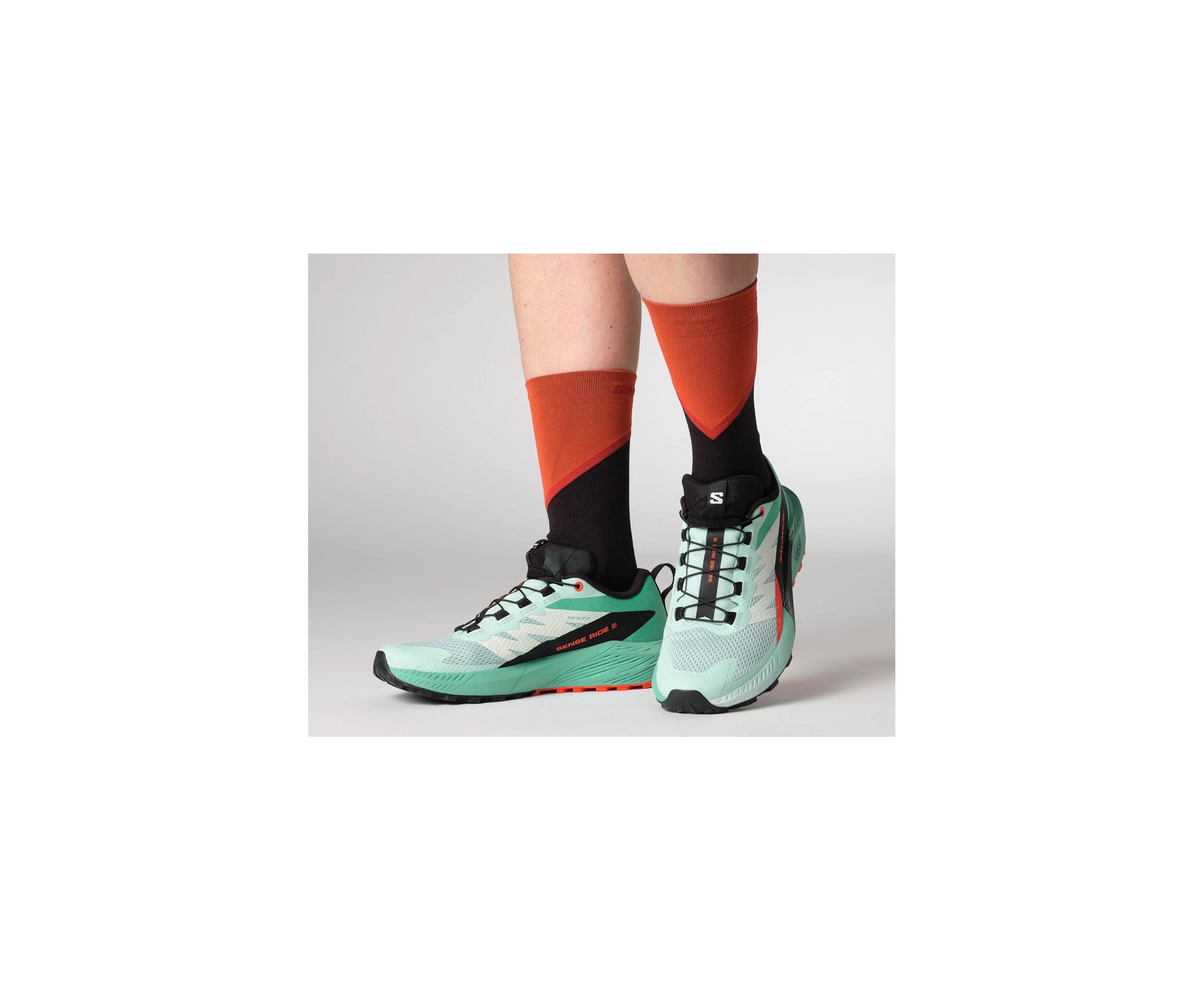 Tenis Salomon Sense Ride 5 Feminino VD/PT/VM