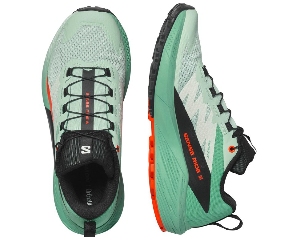 Tenis Salomon Sense Ride 5 Feminino VD/PT/VM