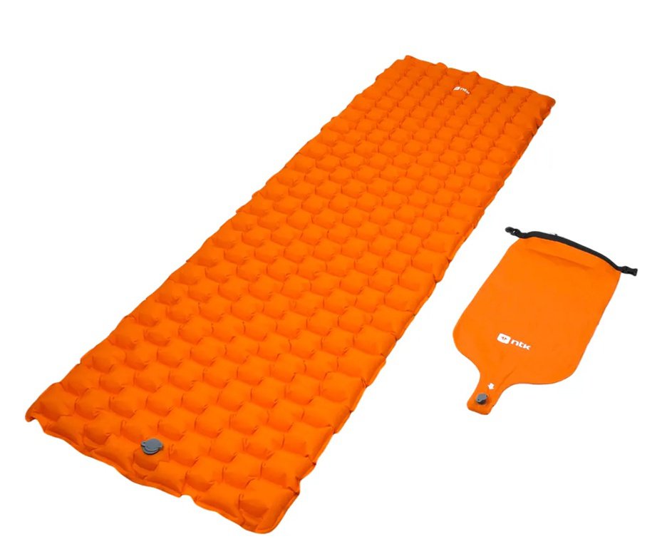 Colchonete Inflável Nylon TPU Sleep Pack Trekking, Mochileiros, Campistas - Nautika