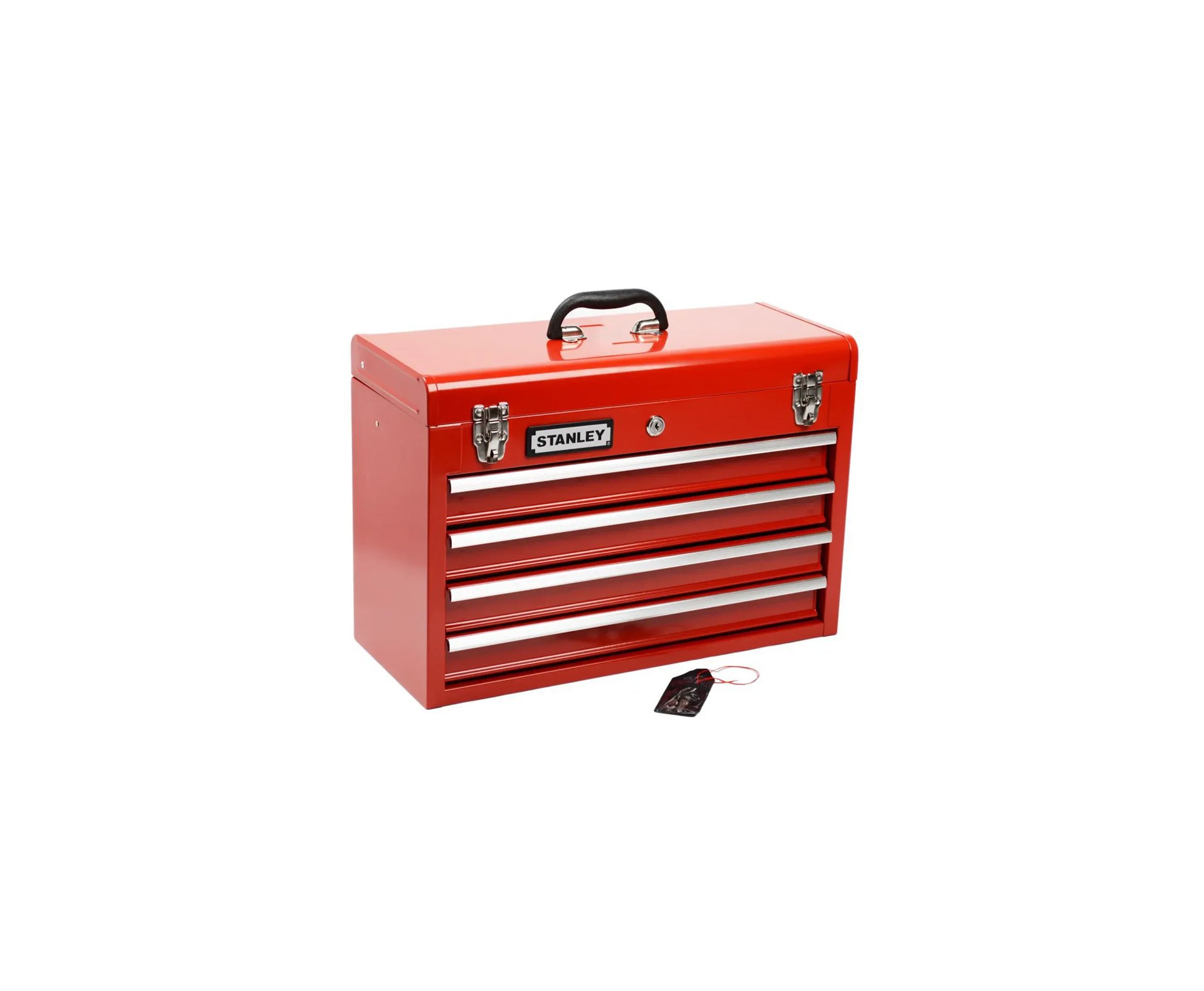 Caixa Tipo Gabinete Stanley c/4 gavetas vermelho 95-604L