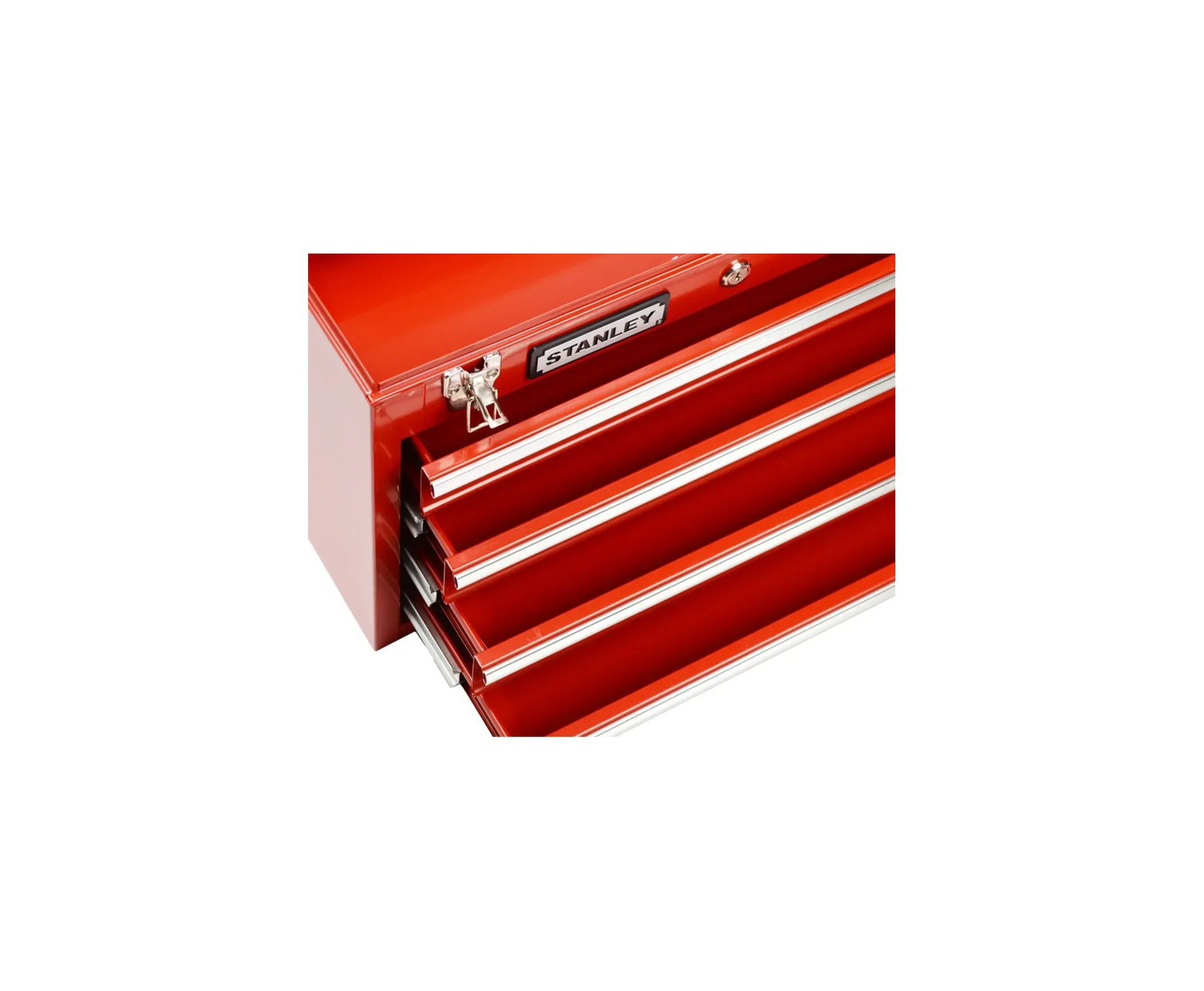 Caixa Tipo Gabinete Stanley c/4 gavetas vermelho 95-604L
