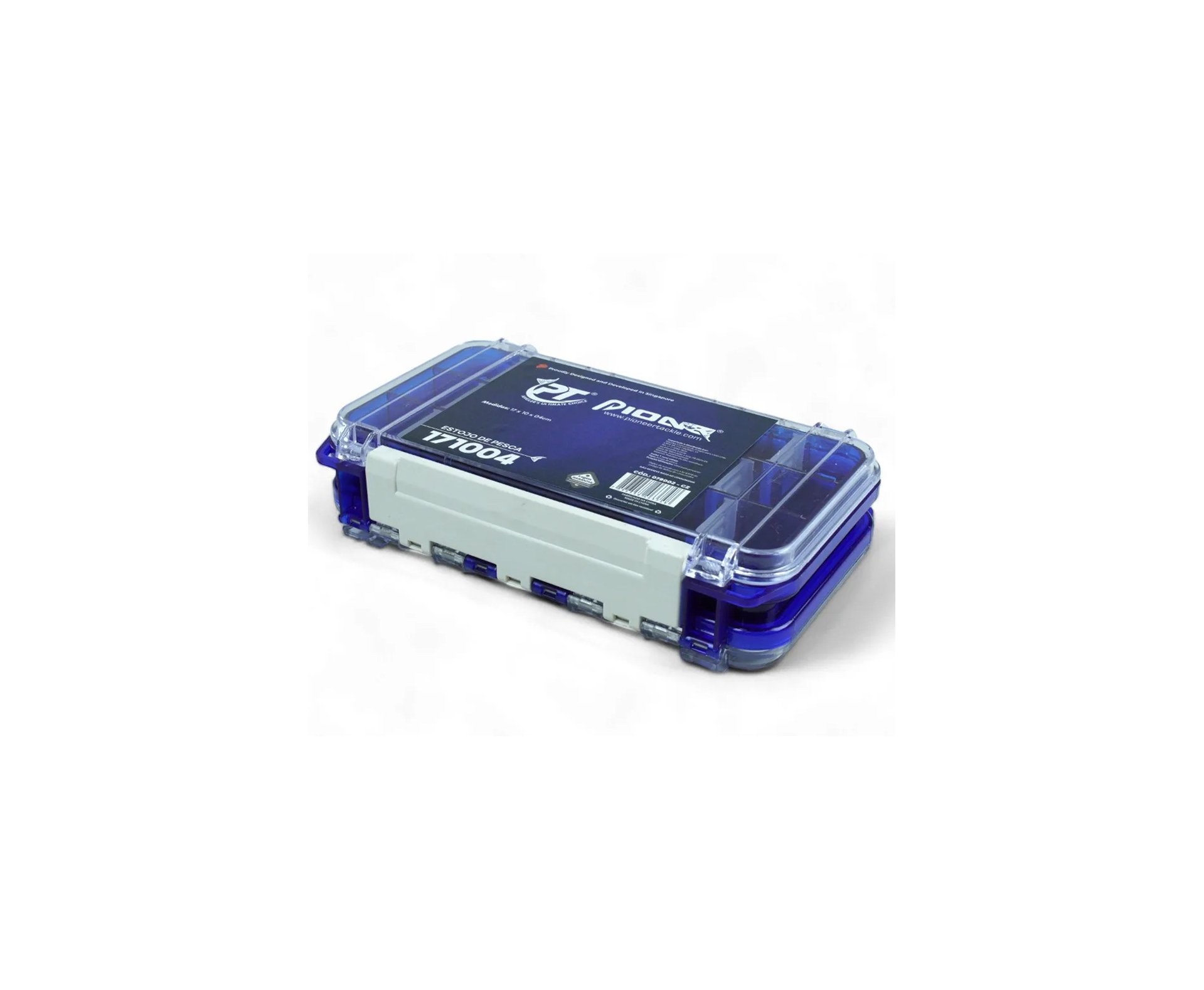 Maleta de Pesca Pioneer Tackle 171004 Cinza