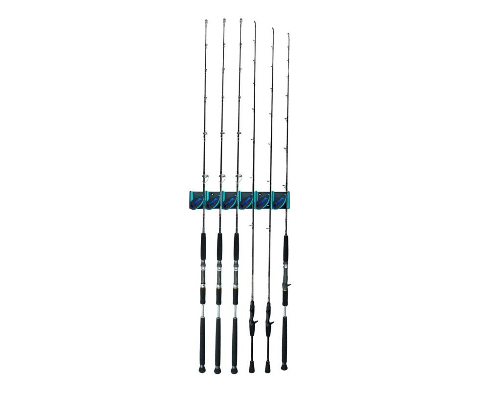 Suporte para 06 Varas de pesca Pioneer Tackle Rod Holder Ultra AW-036 Verde