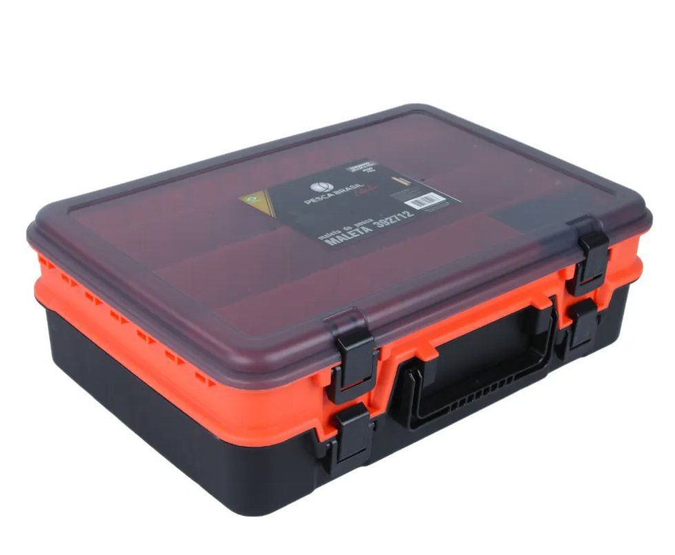 Maleta Estojo de Pesca 392712 Laranja - Pesca Brasil