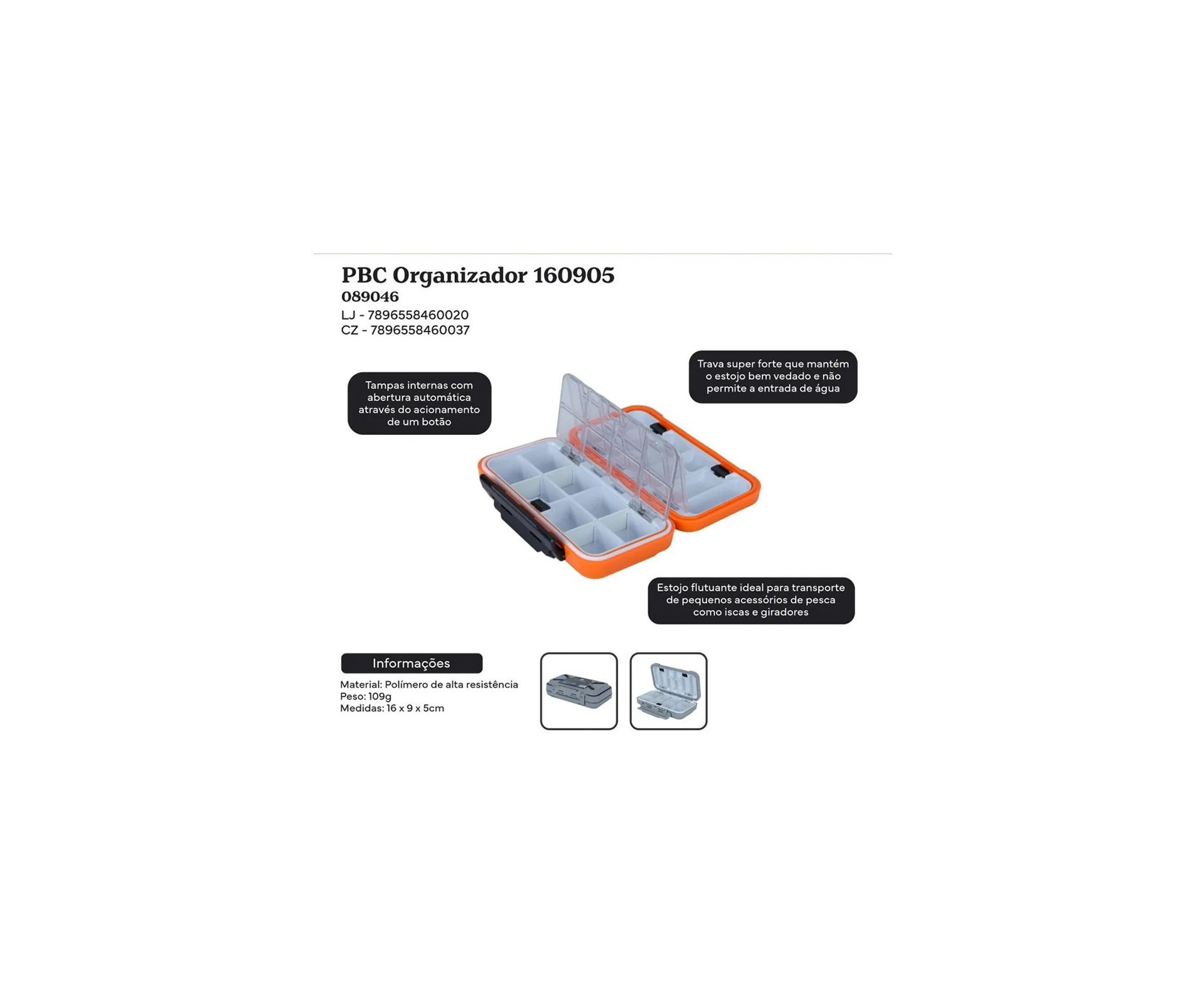 Organizador de Pesca 160905 Laranja