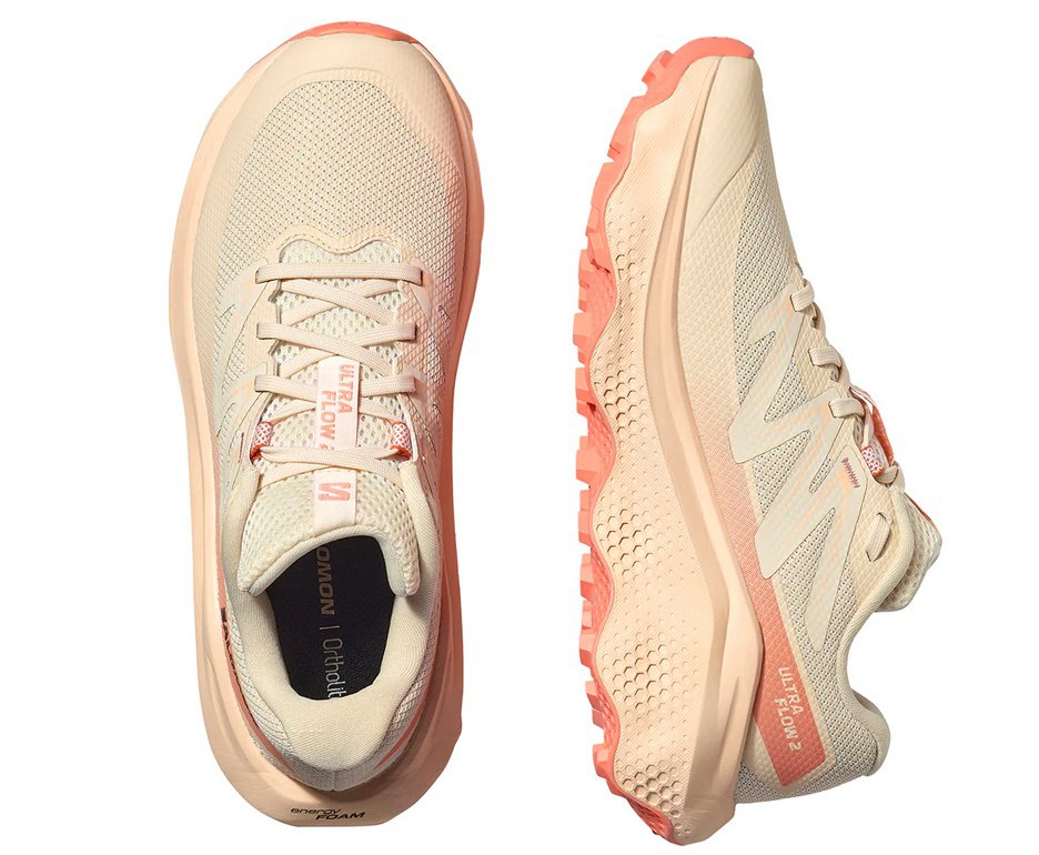 Tênis Salomon Ultra Flow 2 Feminino Almond Milk/Tender Peach/Fusion Coral