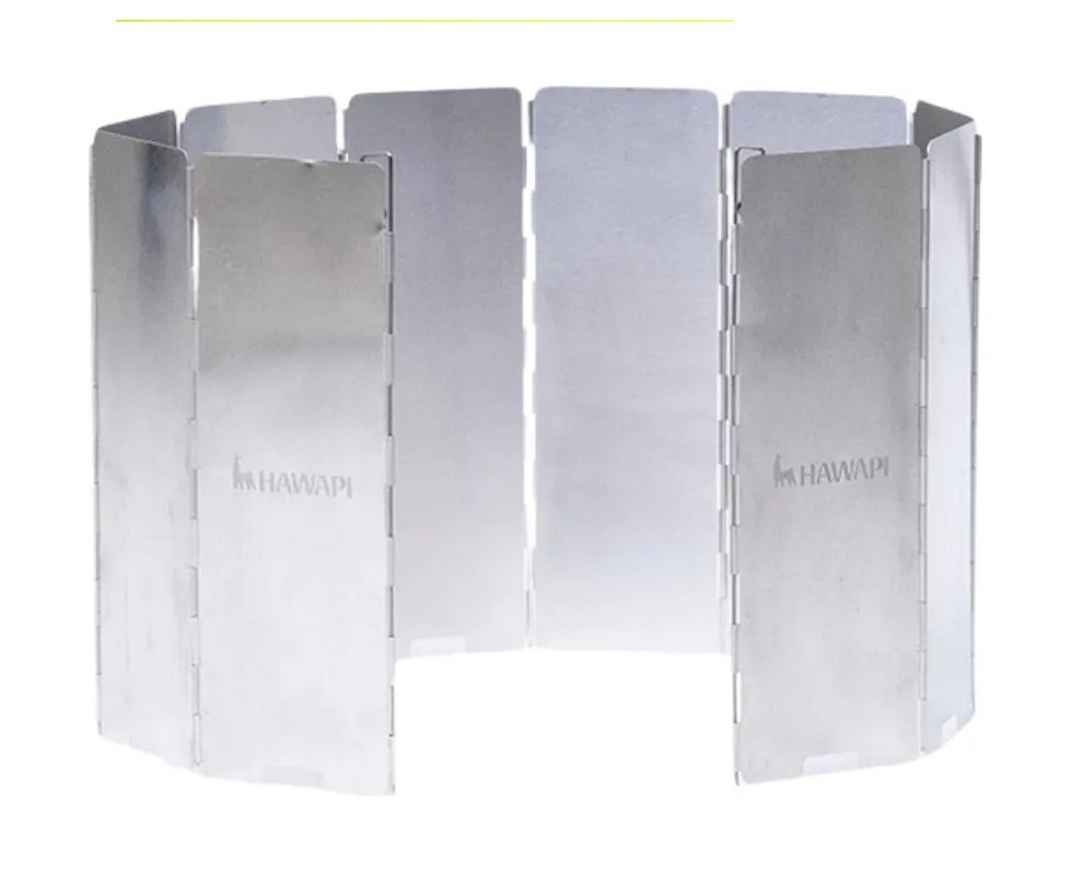 Protetor de Vento para fogareiro 10 Placas de Alumínio - Hawapi