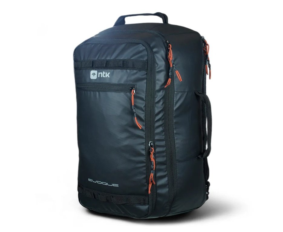 Mochila de Viagem Evoque 40L Laminação PU 600D Poliéster NTK Preto