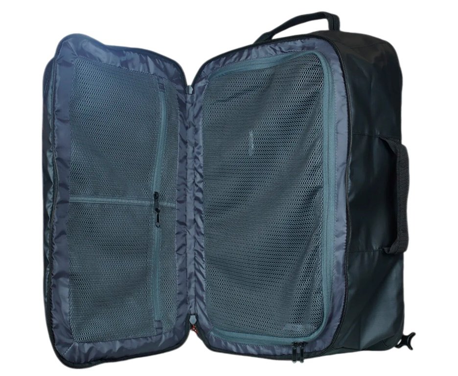 Mochila de Viagem Evoque 40L Laminação PU 600D Poliéster NTK Preto