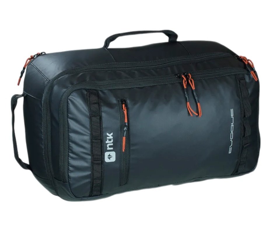 Mochila de Viagem Evoque 40L Laminação PU 600D Poliéster NTK Preto