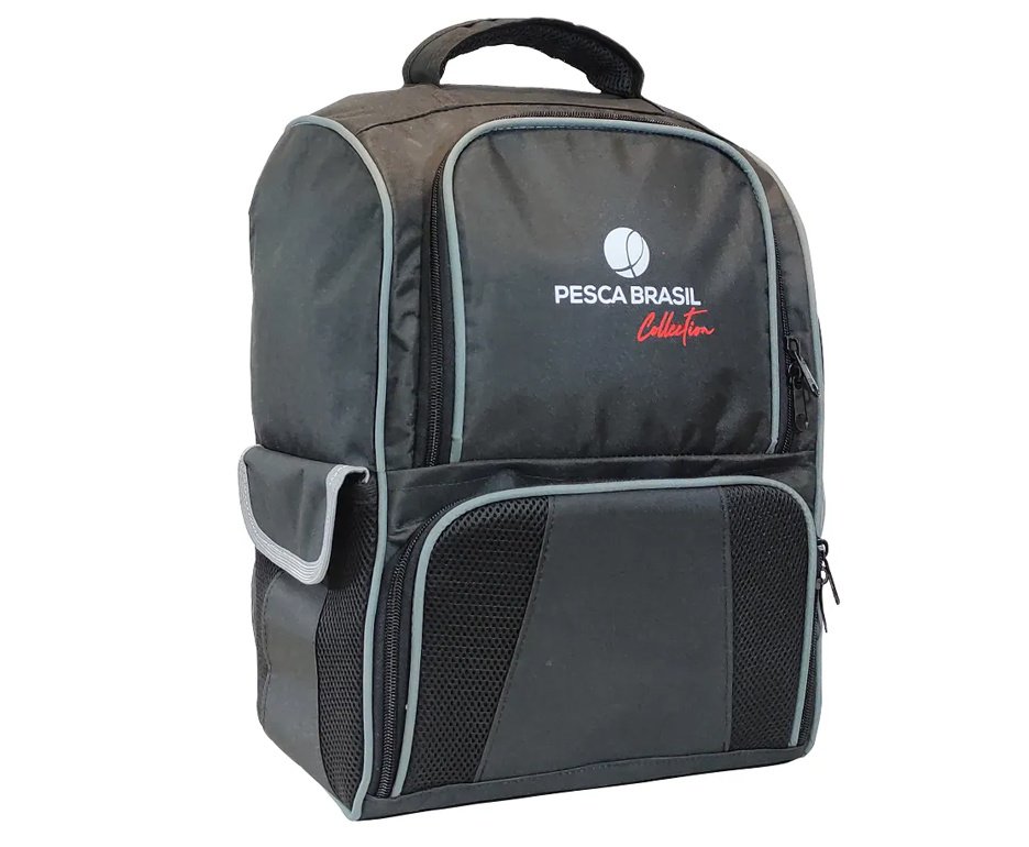 Mochila de pesca Fishing Bag de 30 litros e 3 estojos Pesca Brasil