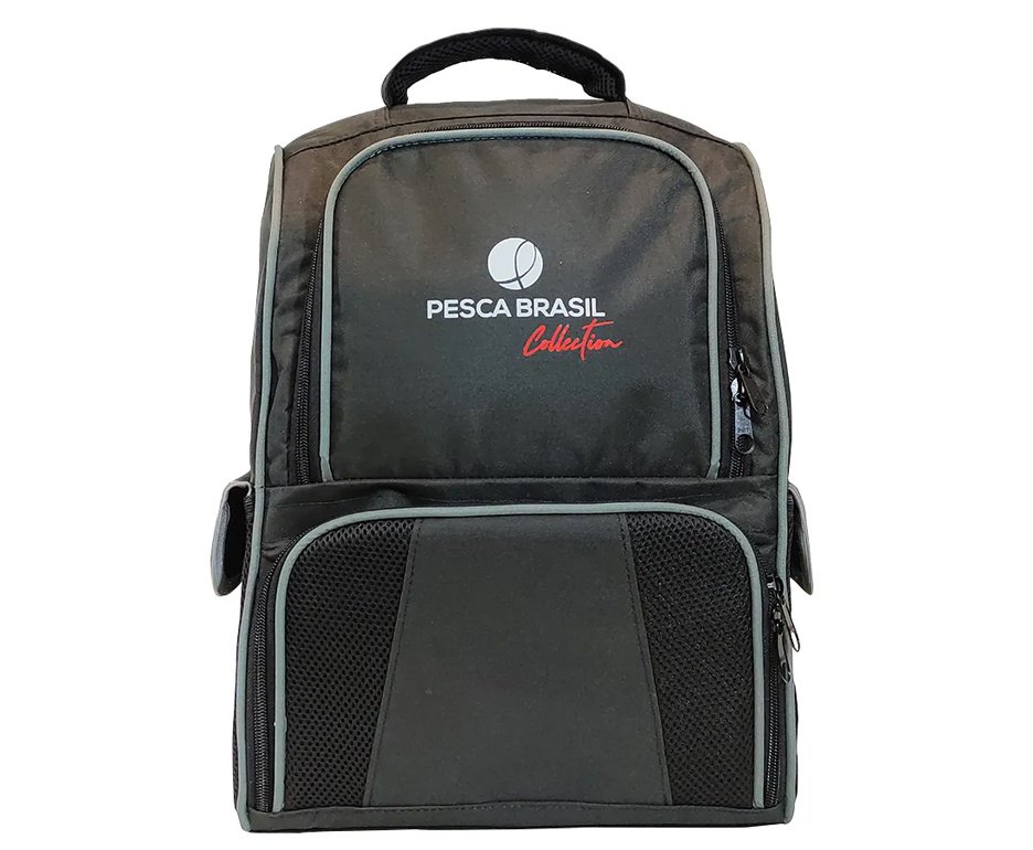 Mochila de pesca Fishing Bag de 30 litros e 3 estojos Pesca Brasil
