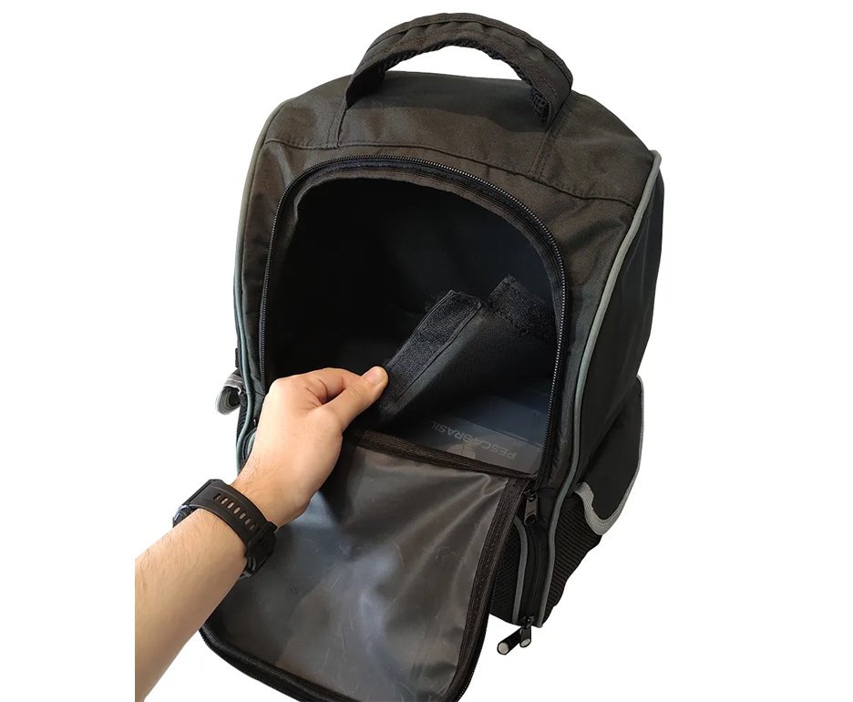 Mochila de pesca Fishing Bag de 30 litros e 3 estojos Pesca Brasil