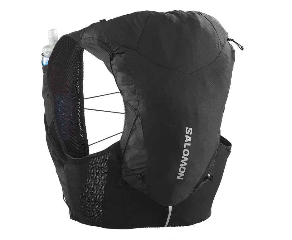 Colete Hidratação Salomon Adv Skin 12L Preto Corrida profissional