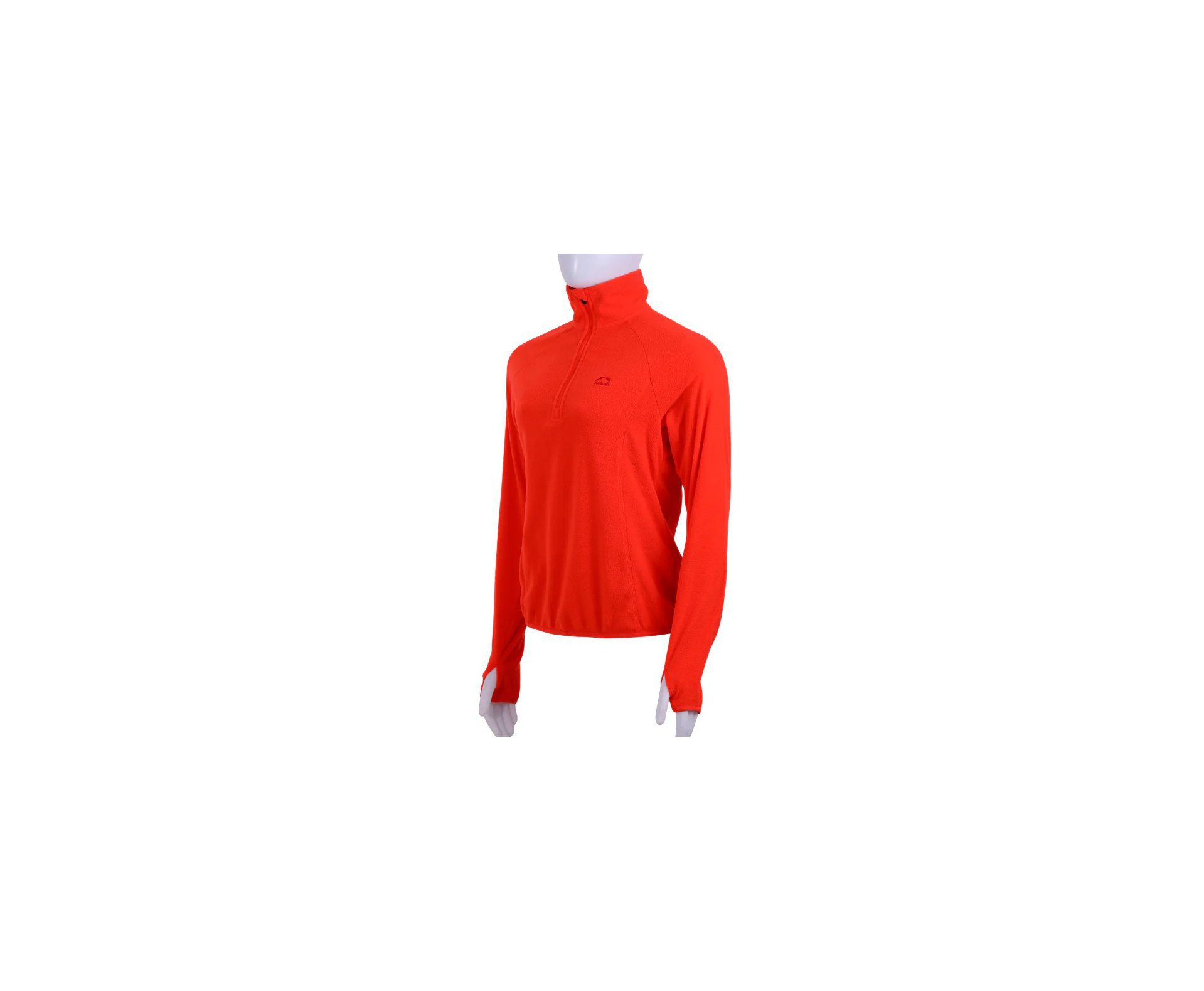 Jaqueta Kailash Fleece Chamonix 1/2 Ziper XLite Feminino Laranja Escuro