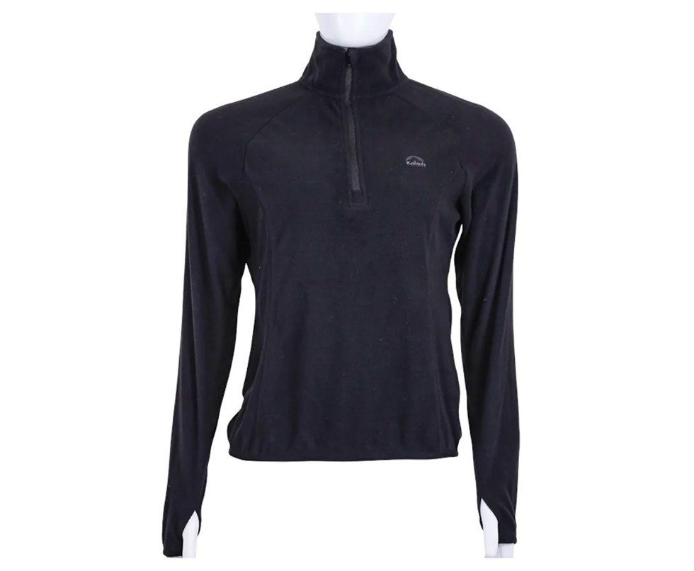 Jaqueta Kailash Fleece Chamonix 1/2 Ziper XLite Feminino Preto