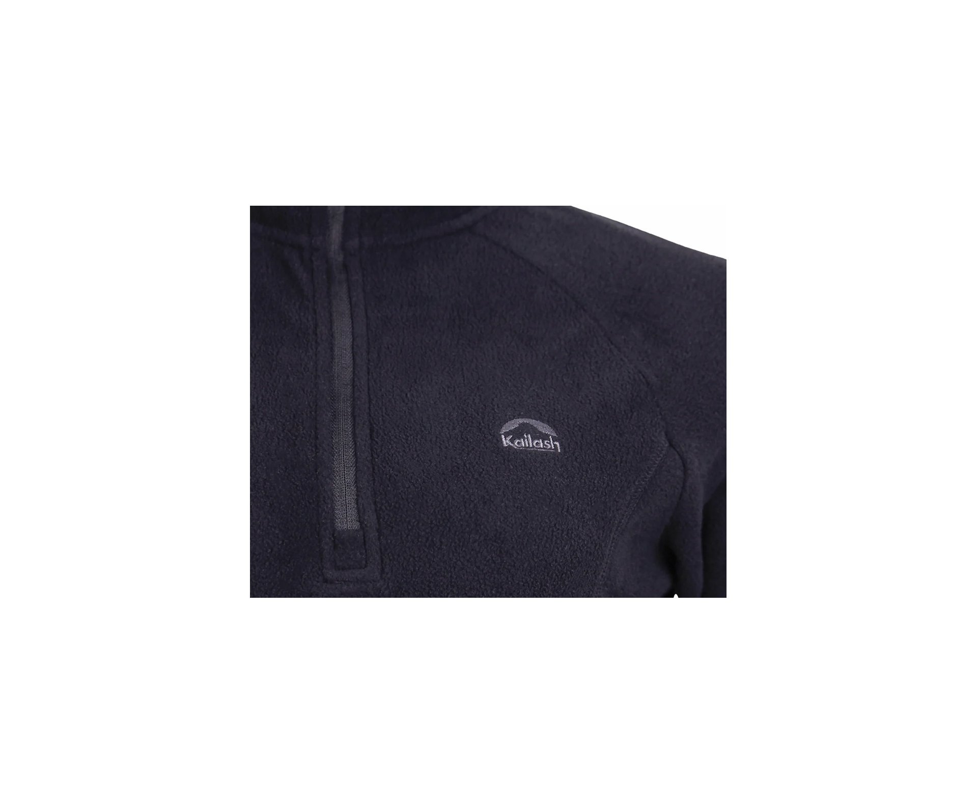 Jaqueta Kailash Fleece Chamonix 1/2 Ziper XLite Feminino Preto