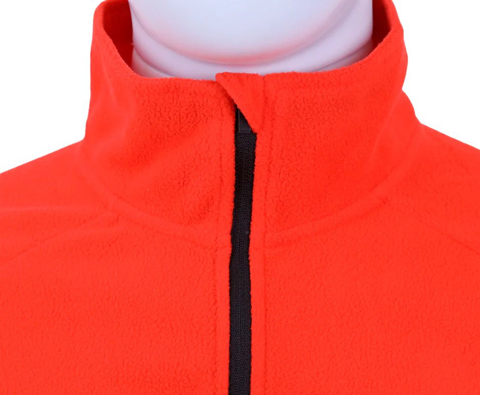 Jaqueta Kailash Fleece Chamonix 1/2 Ziper XLite Masculino Laranja Escuro