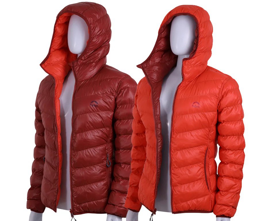 Jaqueta Kailash Puffer Double Patagônia Sintética Feminino Vermelho/Laranja Escuro