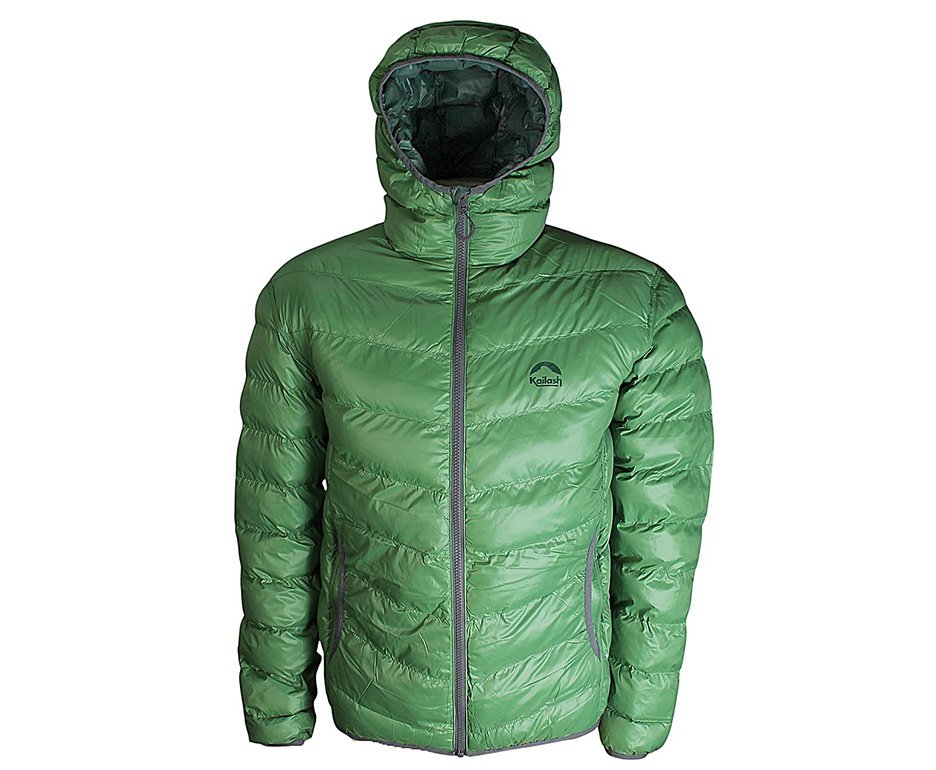 Jaqueta Kailash Puffer Double Patagônia Sintética Masculina Verde Escuro/Verde