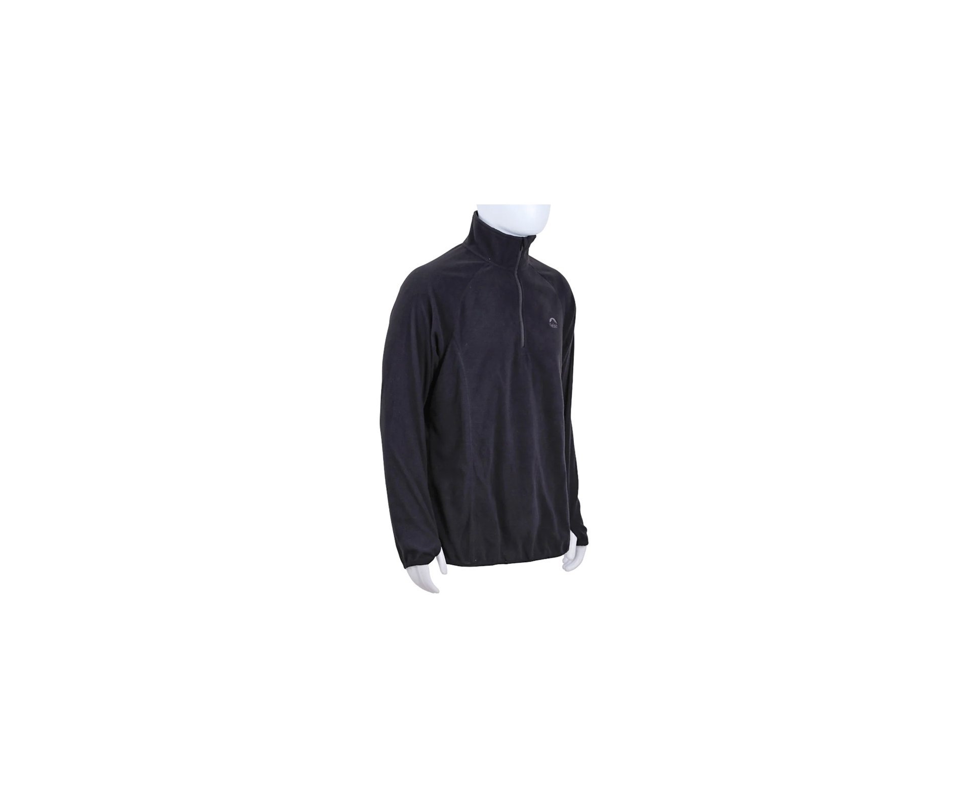 Jaqueta Fleece Kailash Chamonix 1/2 Ziper XLite Masculina Preto