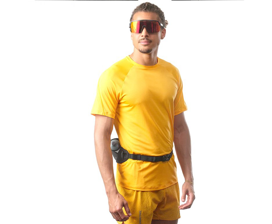 Cinto Hidratação Salomon Active Belt 3D Com Garrafa Vermelho Preto