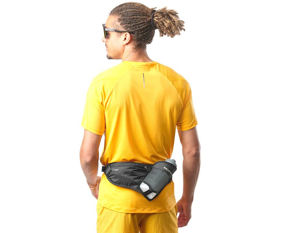 Cinto Hidratação Salomon Active Belt 3D Com Garrafa Vermelho Preto